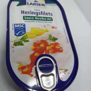 Heringsfilets Sauce Mexiko-Art 200 Gramm von Larsen / Herring fillets sauce Mexican style 200 grams from Larsen